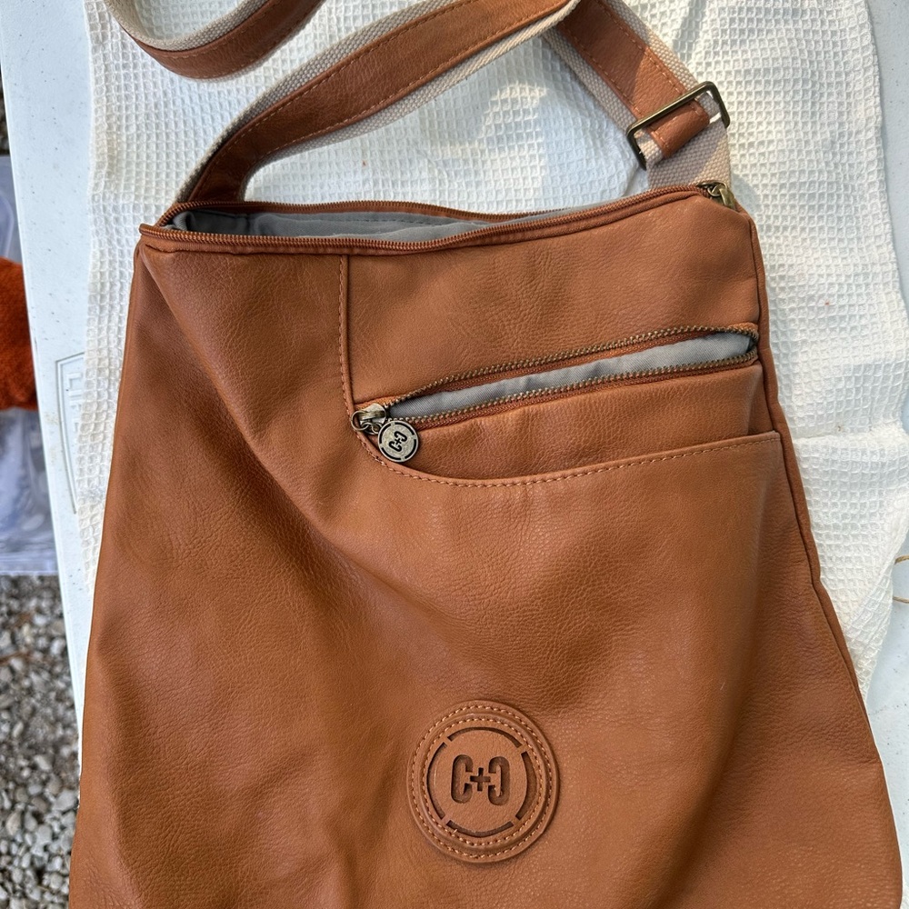 Brown Leather Crossbody Bag